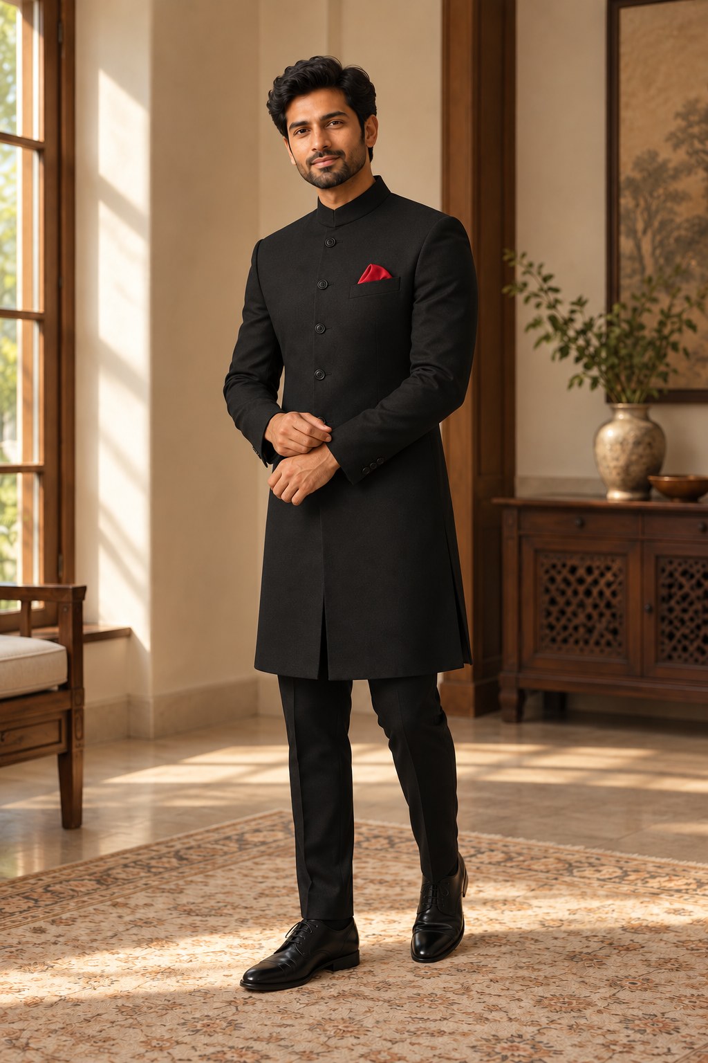 Black Sherwani
