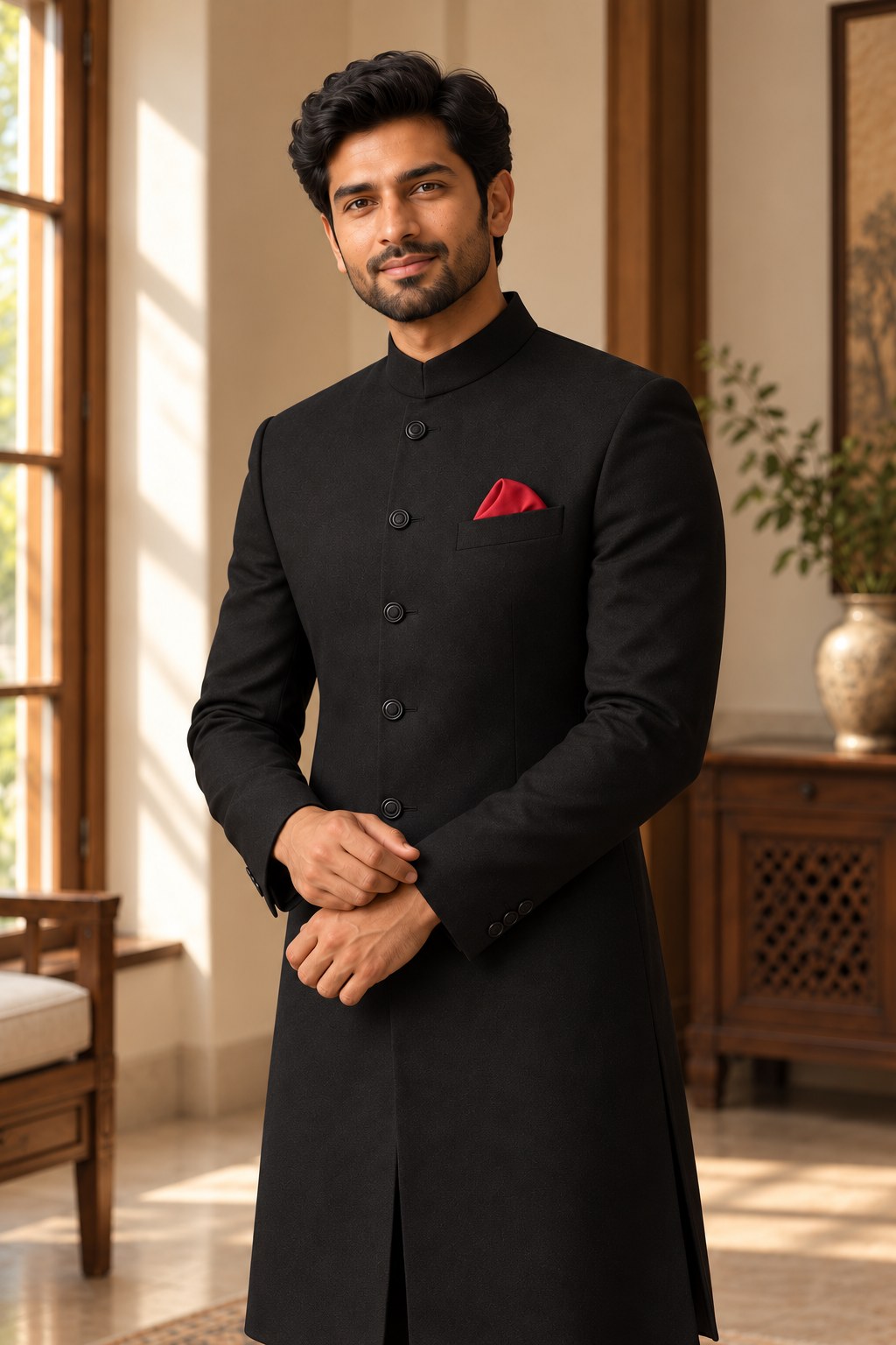 Black Sherwani